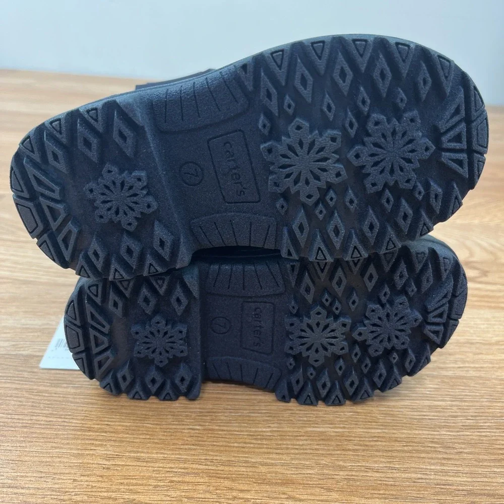 Carter's Lex Winter Insulated Snow Boots Toddler Boys Size 7 NEW